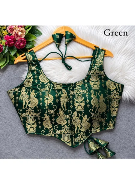 Tew Heavy Jari Banarasi Fabric Fancy Blouses